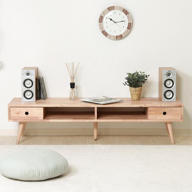 Natural Signature TVボード 幅150cm テレビ台 天然木 ナチュラル インテリア リビング テイスト モダン 家具 ローボード 【送料無料】_1