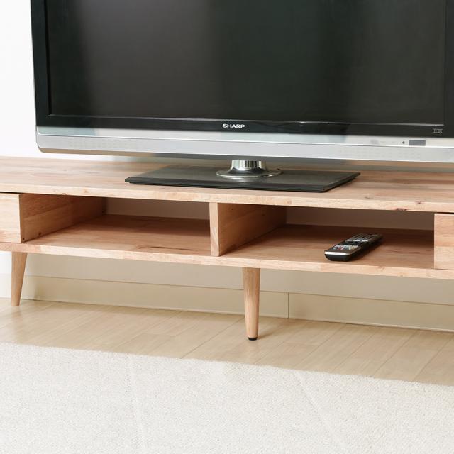Natural Signature TVボード 幅150cm テレビ台 天然木 ナチュラル インテリア リビング テイスト モダン 家具 ローボード 【送料無料】_3