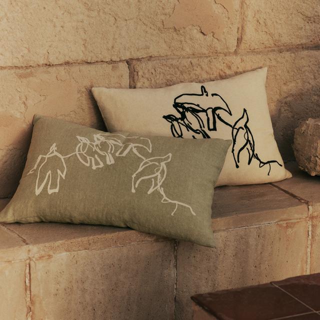 ferm LIVING ファームリビング Vuelo 鳥の飛翔 ヴエロ クッション 60×40cm カバーのみ 北欧クッションカバー 50×50 角 四角 カバーのみ 北欧雑貨 人気 インテリア雑貨 室内 リビング 【送料無料】_2