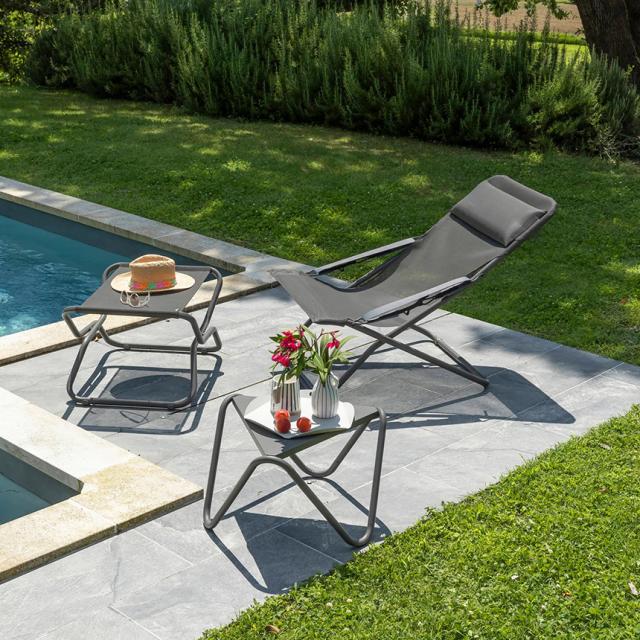 Lafuma ラフマ オットマン チェア NEXT ISO スツール 軽い ベランダ ビーチ 屋外スツール イス シンプル おしゃれ フランス 人気  【送料無料】 Lafuma ラフマ オットマン チェア NEXT ISO スツール 軽い ベランダ