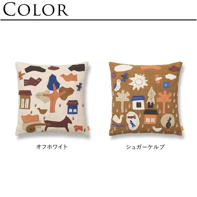 ferm LIVING ファームリビング ビレッジクッション 40cm×40cm インテリア 雑貨 中身 付き 中材 クッションカバー ソファー 寝室 リビング 【送料無料】_8