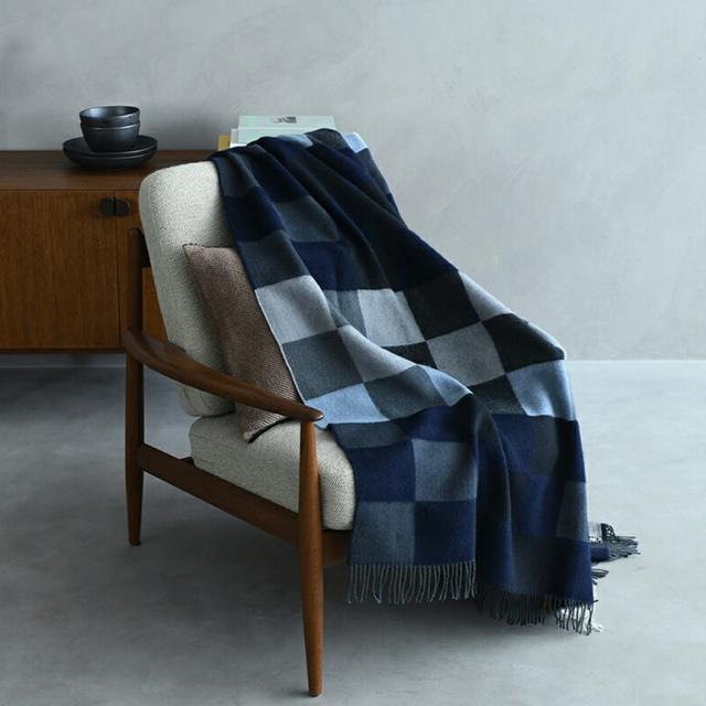 Silkeborg Uldspinderi シルケボー ウルドスピンデリ ウール100％ スローケット プレインビート 130×190cm 大判 ウール100 ひざ掛け 毛布 暖かい 【送料無料】