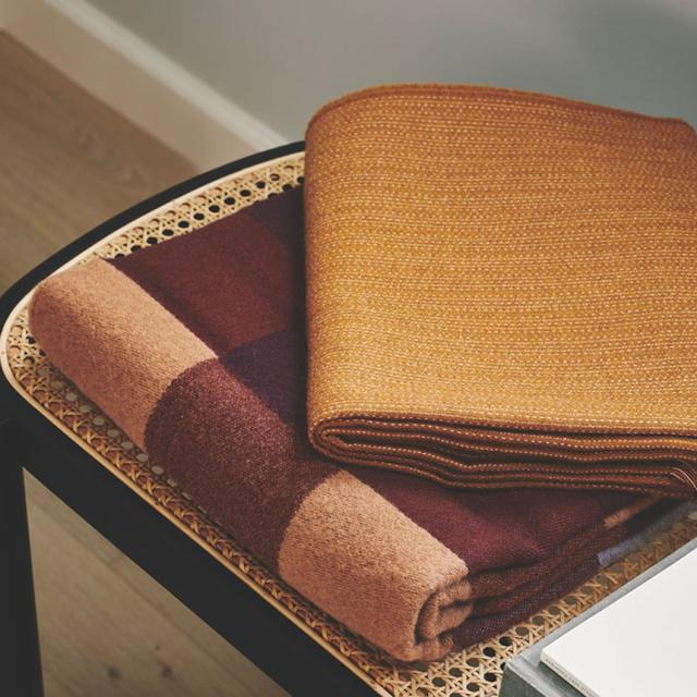 Silkeborg Uldspinderi シルケボー ウルドスピンデリ ウール100％ スローケット プレインビート 130×190cm 大判 ウール100 ひざ掛け 毛布 暖かい 【送料無料】