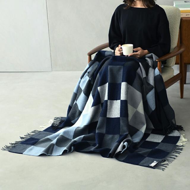 Silkeborg Uldspinderi シルケボー ウルドスピンデリ ウール100％ スローケット プレインビート 130×190cm 大判 ウール100 ひざ掛け 毛布 暖かい 【送料無料】