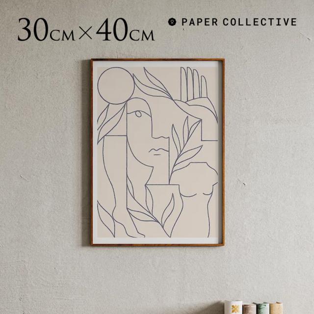 ペーパーコレクティブ Paper Collective アートポスター 自然との共存 Eden 30×40cm 30 40 アート インテリア 玄関 おしゃれ リビング 壁 飾り 現代アート 【送料無料】
