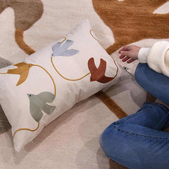 ferm LIVING ファームリビング スウィフトバード ウールラグ 200×140 マット インテリア 雑貨 ウールマット 北欧雑貨 おしゃれ 玄関 屋内 リビング 人気 ブランド かわいい 【送料無料】_4