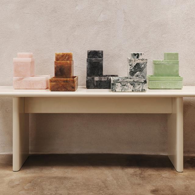 ferm LIVING ファームリビング Mist Box ミストボックス 10×15cm 北欧雑貨 小物入れ 大理石風 インテリア雑貨 収納 ケース ボックス バスルーム アクセサリー ジュエリー コットン 日本正規販売店  【送料無料】_2