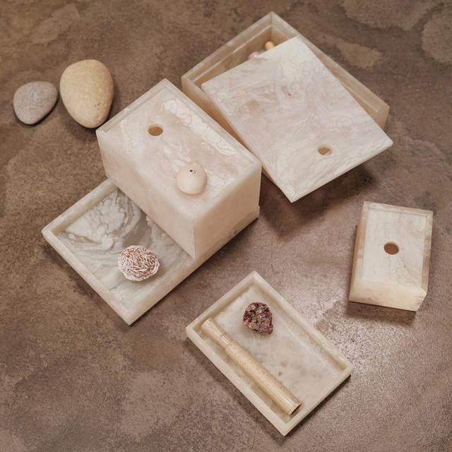 ferm LIVING ファームリビング Mist Box ミストボックス 10×15cm 北欧雑貨 小物入れ 大理石風 インテリア雑貨 収納 ケース ボックス バスルーム アクセサリー ジュエリー コットン 日本正規販売店  【送料無料】_3