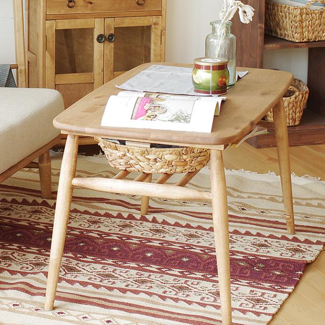 nora. ノラ and g(アンジー) logie(ロジー) ミドルテーブル  センターテーブル 無垢 北欧 木製 机 ローテーブル テーブル シンプル ナチュラル おしゃれ 45,100円
