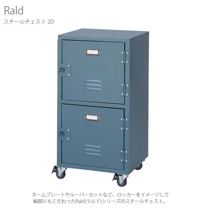 Rald ラルド スチールチェスト 2D チェスト 収納棚 ロッカー 無骨 男前_1