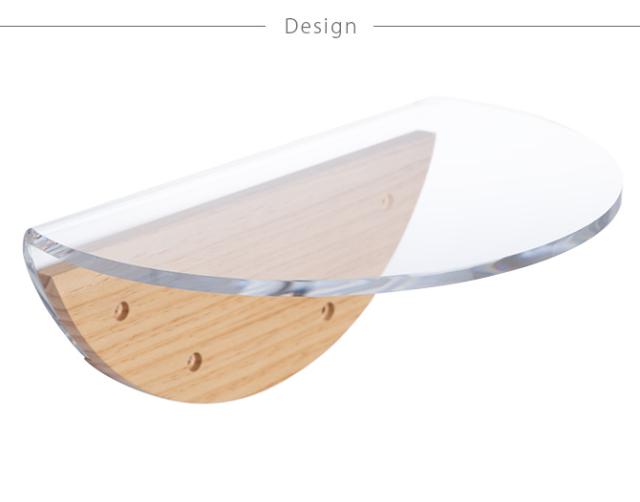 MYZOO マイズー Round Lack ラウンドラック クリア  猫 キャットステップ キャットウォーク 壁付け 壁掛け 透明 シンプル 丸形 円形 北欧  の通販は