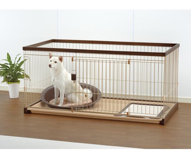 リッチェル 木製おくだけドア付ペットゲート 柵 犬用 猫用 子供用