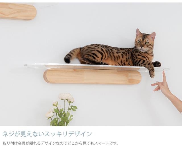 MYZOO マイズー OBLONG 透明キャットステップ 90cm 猫用 キャット