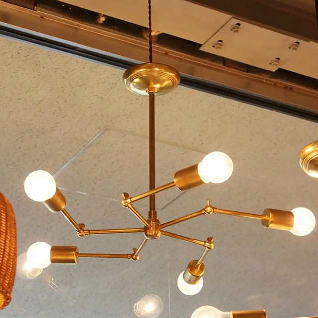 ACME Furniture アクメファニチャー SOLID BRASS LAMP 5ARM BLASS ペンダントランプ お