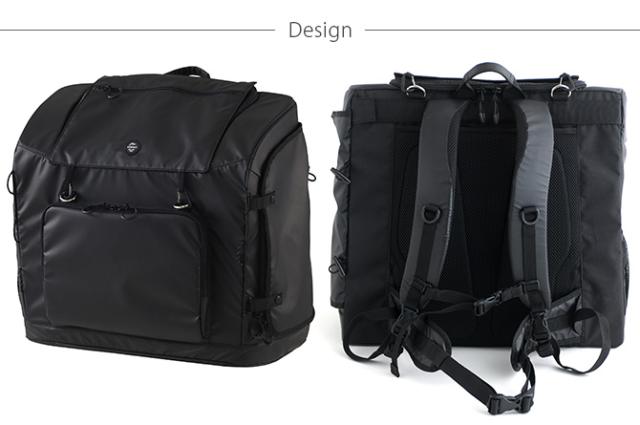 AIRBUGGY ブラックキャリーバッグ 大容量 AIRBUGGY リュックキャリー ワイドサイズ ペットキャリー