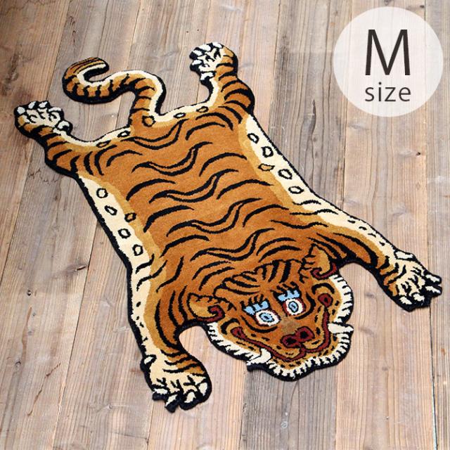 DETAIL ディテール TIBETAN タイガーラグ M ラグ アニマル モチーフ おしゃれ アクセントラグ インテリア マット 虎 タイガー ポイントラグ