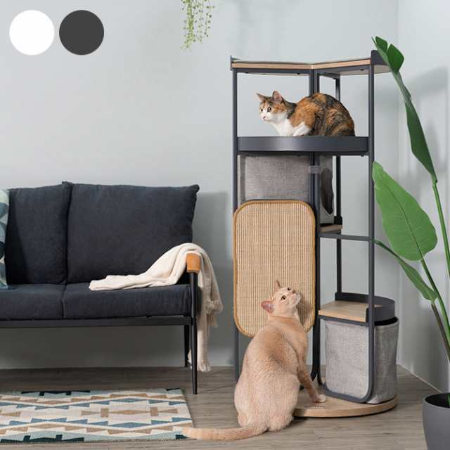 MYZOO マイズー LOOP TOWER スパイラルキャットタワー 猫 キャットタワー 据え置き おしゃれ コンパクト形