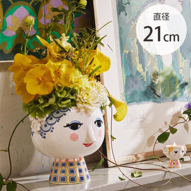 BJORN WINBLAD ビヨン・ヴィンブラッド エヴァ フラワーポット 直径21cm フラワーベース 花瓶 おしゃれ 北欧 磁器 顔 ギフト プレゼント かわいい 個性的 11,550円