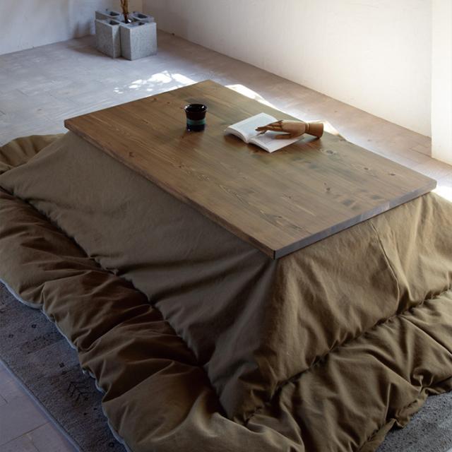 Nichibi Woodworks ニチビウッドワークス RADI ラディ こたつテーブル 幅120cm こたつテーブル 長方形 おしゃれ 幅120 コタツ 日本製 木製 ローテーブル カーボンヒーター 国産