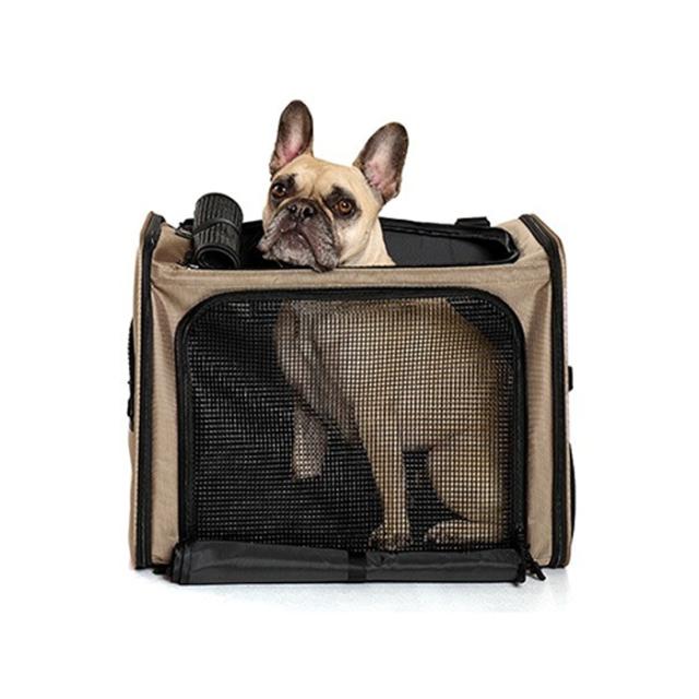 LIFELIKE ライフライク ポイジャーバックパック ペットキャリー リュック 犬 中型犬 15kg ショルダー 2WAY 通院 2匹用 リード_3