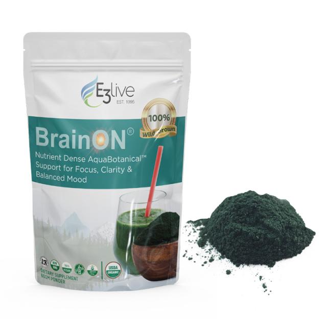 E3Live イースリーライブ BrainON パウダー 60g サプリメント オーガニック ナチュラル スーパーフード 女性 サプリ 集中力 疲労回復 ビタミン ミネラル_1