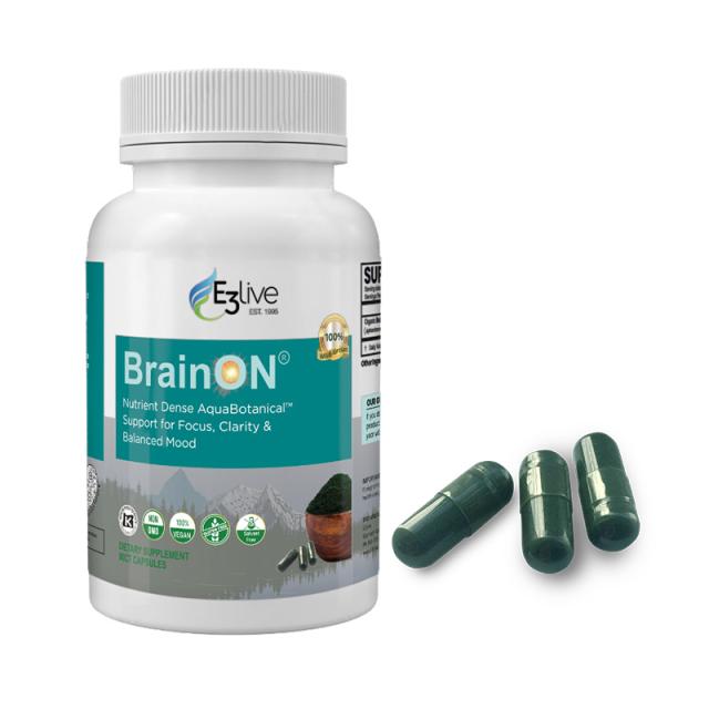 E3Live イースリーライブ BrainON カプセル 90粒 サプリメント オーガニック ナチュラル スーパーフード 女性 サプリ 集中力 疲労回復 ビタミン ミネラル_1