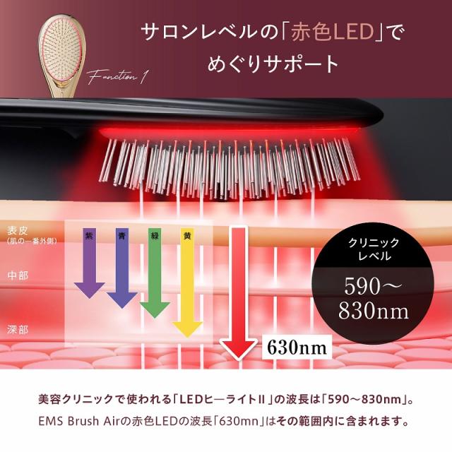 WAVEWAVE ウェイブウェイブ EMS Brush Air ブラシクッションブラシ/EMS/頭皮ケア/リフトケア/美容ケア/スタイリング/ツヤ/リラックス/ギフト/_3