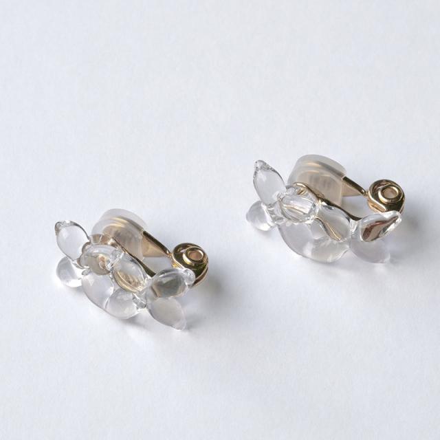 HARIO Lampwork Factory ハリオ　ランプワークファクトリー イヤリング ラフィネ アクセサリーレディース/イヤリング/おしゃれ/ガラス/日本製/上品/シンプル/ギフト/お花/_1