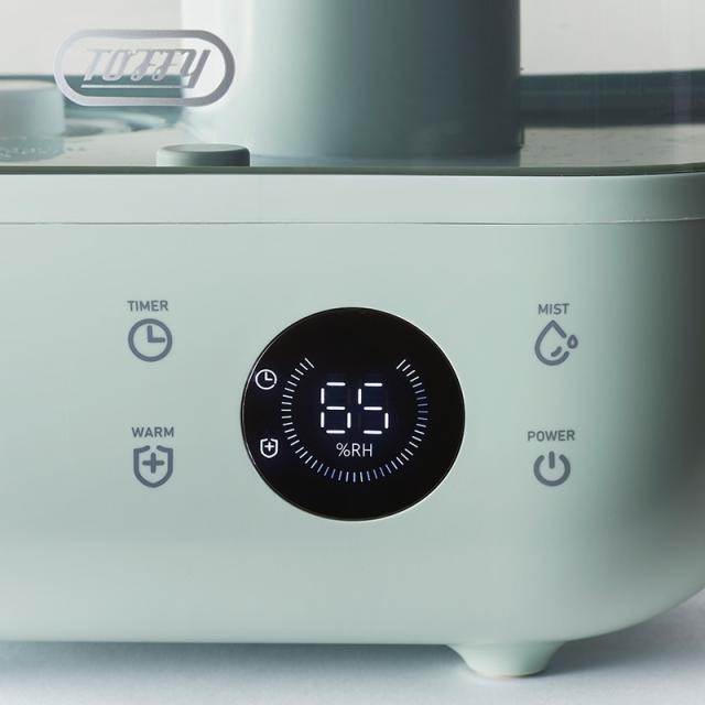 Toffy トフィー 抗菌ハイブリッドアロマ加湿器 4.7L 加湿器超音波/おしゃれ/加熱式/上部給水/アロマ/抗菌/上から給水/リビング/寝室/