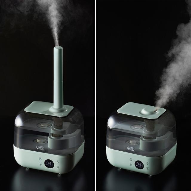 Toffy トフィー 抗菌ハイブリッドアロマ加湿器 4.7L 加湿器超音波/おしゃれ/加熱式/上部給水/アロマ/抗菌/上から給水/リビング/寝室/