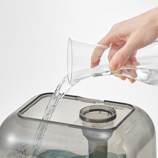 Toffy トフィー 抗菌ハイブリッドアロマ加湿器 4.7L 加湿器超音波/おしゃれ/加熱式/上部給水/アロマ/抗菌/上から給水/リビング/寝室/