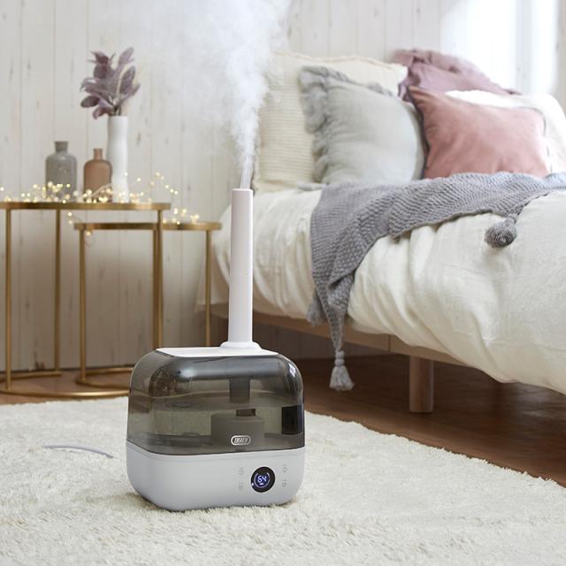 Toffy トフィー 抗菌ハイブリッドアロマ加湿器 4.7L 加湿器超音波/おしゃれ/加熱式/上部給水/アロマ/抗菌/上から給水/リビング/寝室/