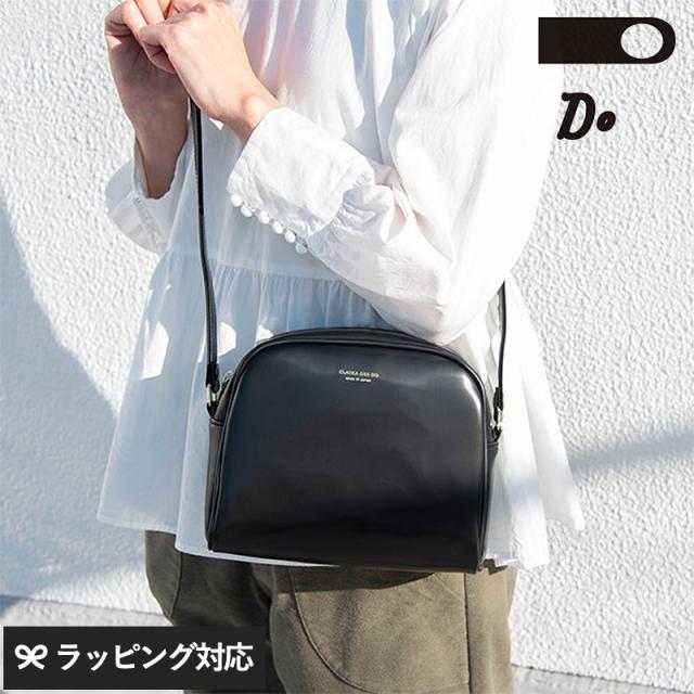 CLASKA DO クラスカ ドー BANK ショルダーバッグ アーチ バッグショルダー/ポシェット/おしゃれ/かわいい/シンプル/黒/合成皮革/斜めがけ/上品/
