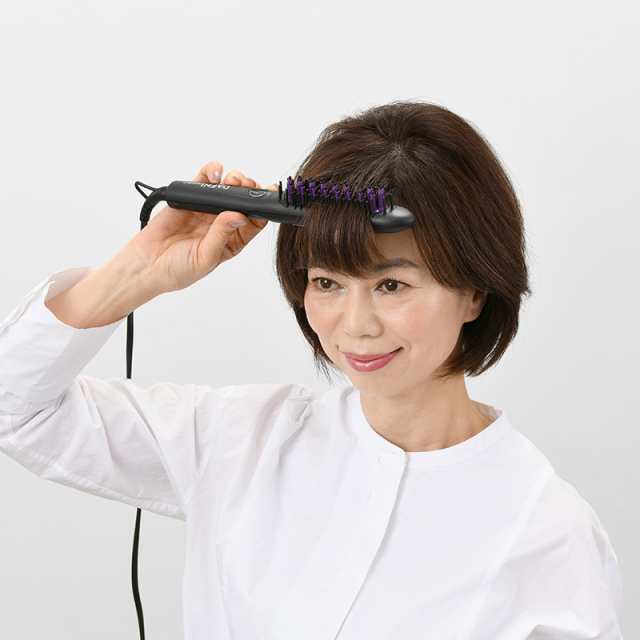 早割クーポン！ くせ毛 スタイリング ブラシ DAFNI nano ツヤ ダフニ ストレート ヘアアイロン ヒートブラシ ヘアケア、