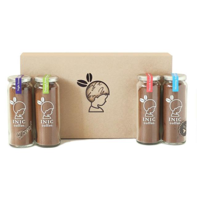 INIC coffee イニックコーヒー 4Bottle Special Gift 4ボトル スペシャルギフト コーヒーインスタント/ドリップ/ギフト/瓶/おいしい/美味しい/おしゃれ/かわいい/本格的/_1