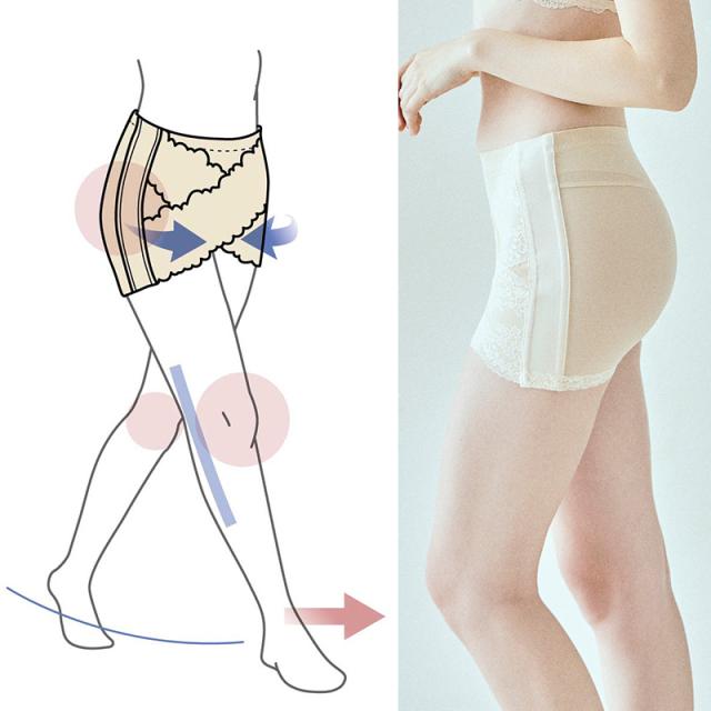 TheD ザ ディ キレイウォーカーパンツ 補正下着インナーウェア/ガードル/レディース/美姿勢/歩行/腹筋/引き締め/お尻/パンツ/_1