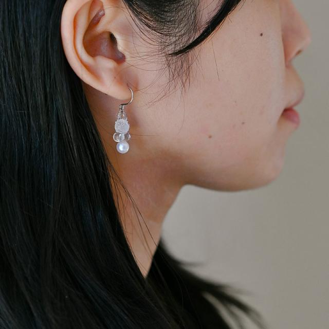 HARIO Lampwork Factory ハリオランプワークファクトリー ピアス グレア FP アクセサリーレディース/ピアス/ガラス/パール/おしゃれ/上品/日本製/ハンドメイド/ギフト/_5