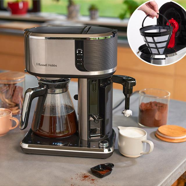 Russell Hobbs ラッセルホブス アテンティブコーヒーバー コーヒーメーカーおしゃれ/カフェ風/本格的/家庭用/スペシャリティ/ミルクフォーマー/タイマー/保温/味わい/_3