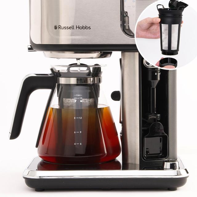 Russell Hobbs ラッセルホブス アテンティブコーヒーバー コーヒーメーカーおしゃれ/カフェ風/本格的/家庭用/スペシャリティ/ミルクフォーマー/タイマー/保温/味わい/_4