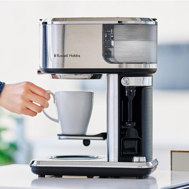 Russell Hobbs ラッセルホブス アテンティブコーヒーバー コーヒーメーカーおしゃれ/カフェ風/本格的/家庭用/スペシャリティ/ミルクフォーマー/タイマー/保温/味わい/_8