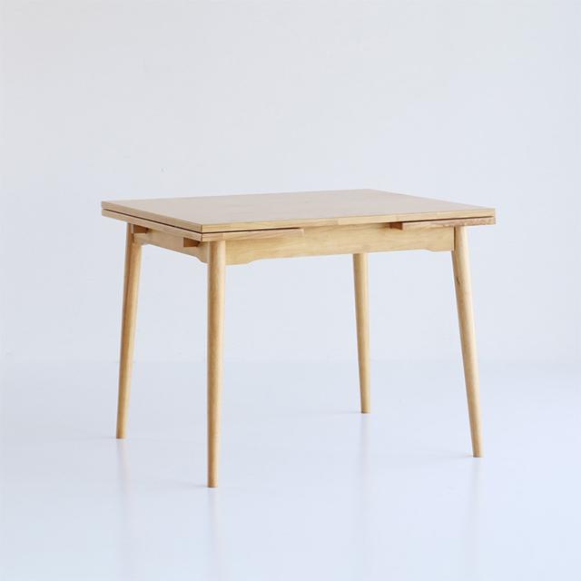 E-toko いいとこ Extension Table ダイニングテーブル 伸縮式 拡張 2人掛け 4人掛け 90cm 120cm 150cm 木製 伸長式テーブル シンプル おしゃれ 北欧 家具 インテリア リビング学習_7