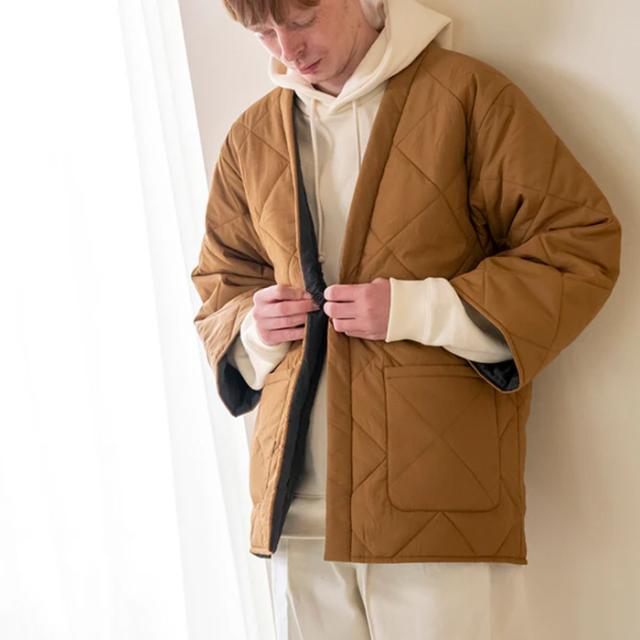 DAN-TEN ダンテン コンフリー L 2025AW ルームウェア 羽織 メンズ レディース 半纏 袢纏 はんてん おしゃれ シンプル 部屋着 室内着 暖かい 温かい 秋 冬 パッカブル 寒さ対策 ダンテン_7