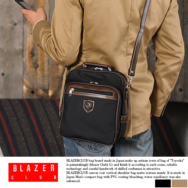 Blazer Club 縦型ショルダーバッグ 帆布コート ミニショルダーバッグ メンズ Ipad Mini 日本製 の通販はau Pay マーケット Lifeit ライフイット