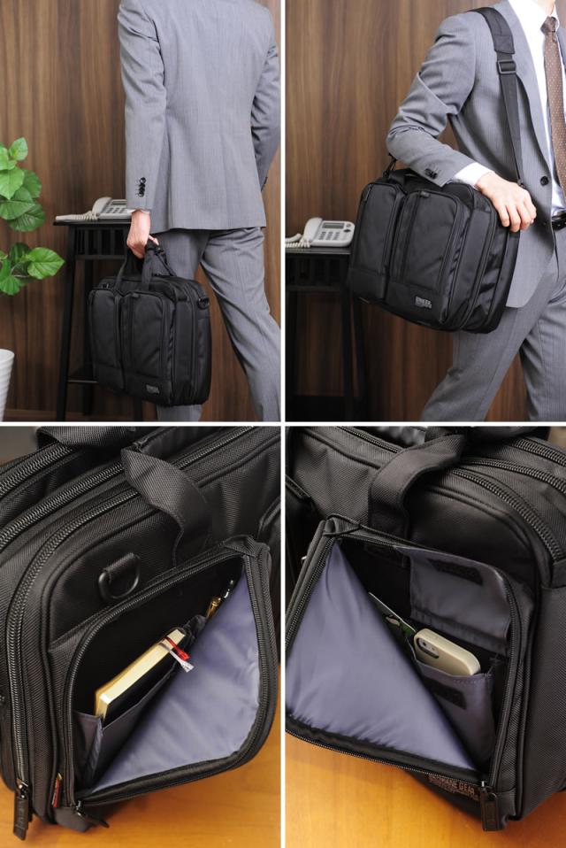 GERMANE GEAR 3way2層式ビジネスバッグ ブリーフケース リュック 大