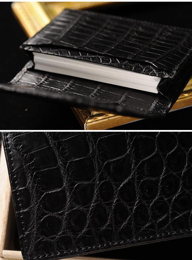 青木鞄 Luggage AOKI 1894 クロコダイル 名刺入れ Matt Crocodile 日本製 メンズ ワニ革 カードケース 名刺ケース ブランド JRA マットクロコ 本革 センター取り 【送料無料】_6