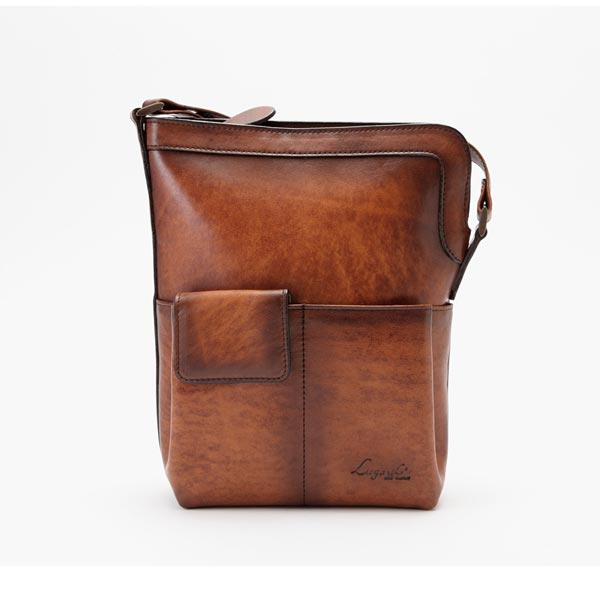 青木鞄 Lugard シャドー牛革 ミニショルダーバッグ G-3 男性用 メンズ