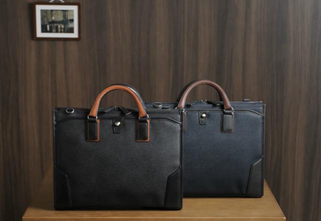 豊岡鞄 ブリーフケース 2way サフィアーノ 合皮 craftsmanship