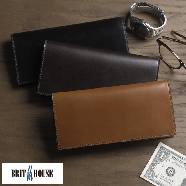 BRIT HOUSE フルコードバン 長財布 小銭入れなし ALL CORDOVAN  男性用 メンズ 札入れ 長札入れ 束入れ 日本製 コードバン 革 本革 レザー 高級 プレゼント ギフト  【送料無料】
