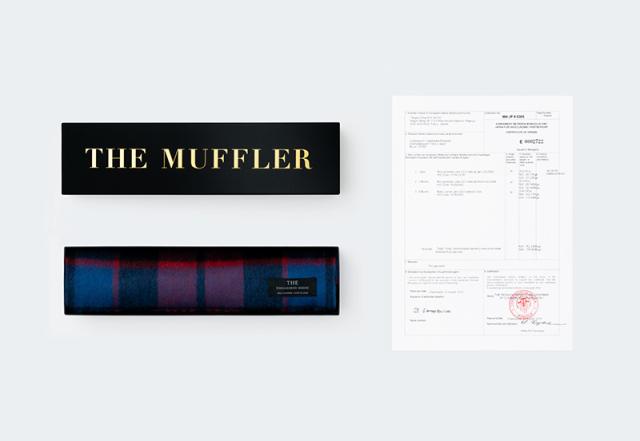 THE (ザ) カシミヤマフラー MUFFLER チェック柄 30×192cm 日本製 高級