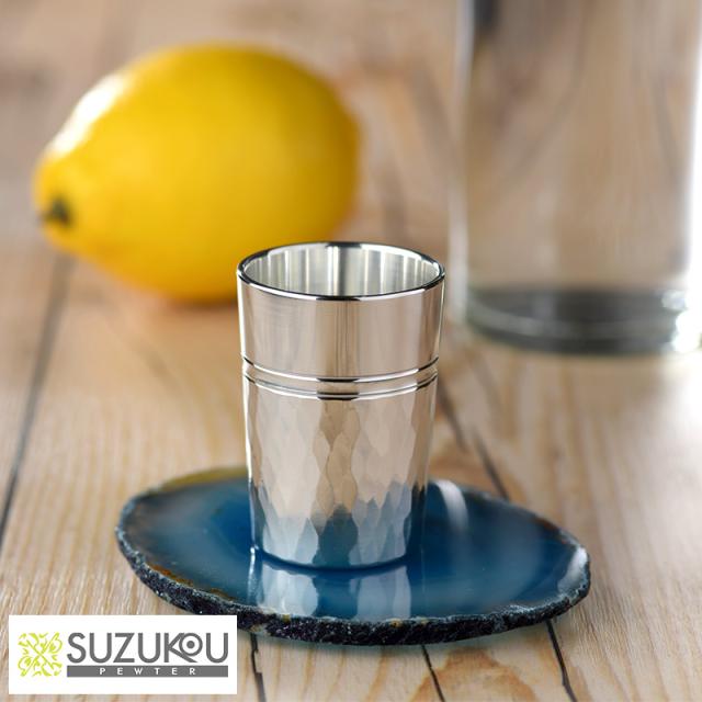 錫光 錫製 ロクロ仕上げ ショットグラス つちめ  冷たい 温かい 熱伝導 お酒 日本酒 冷酒 熱燗  【送料無料】の通販は 5,610円